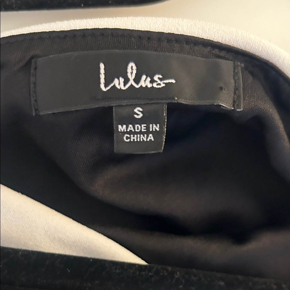 Lulus Set for Perfection Black White Color Block Two Piece Jumpsuit Size Small - Picture 11 of 13